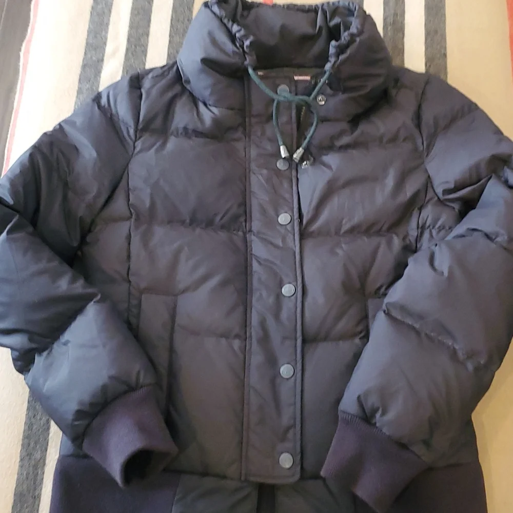 Juicy Couture Black Quilted Puffer Coat Sz Small - Picture 8 of 8